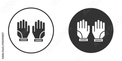 Gloves icon simple solid style concept. Clipart vectors