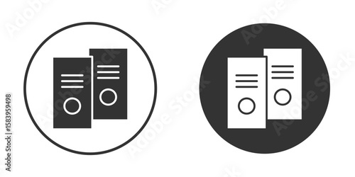 Data center icon simple solid style concept. Clipart vectors