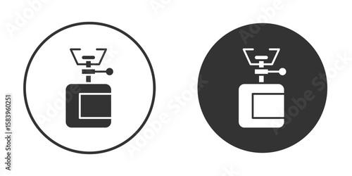 Camping gas icon simple solid style concept. Clipart vectors