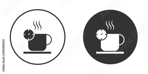 Break icon simple solid style concept. Clipart vectors