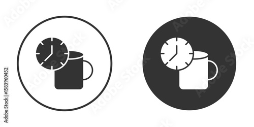 Break icon simple solid style concept. Clipart vectors