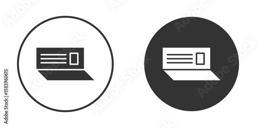 Bankbook icon simple solid style concept. Clipart vectors