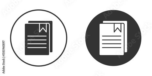 Agreement icon simple solid style concept. Clipart vectors