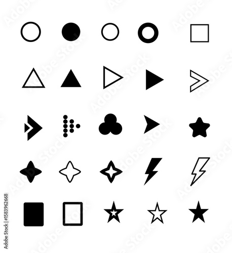 flèche, Bullet List for PowerPoint Presentation, Bullet point collection, arrows set vector illustration. Bullet points arrow collection. Vector illustration. Bullet point collection for presentation 
