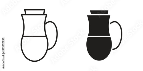 Vinegar icon set line art and glyph design. Eps10