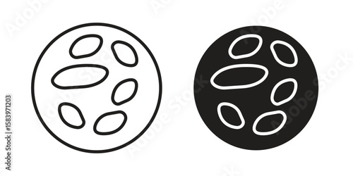 Thalassaemia icon set line art and glyph design. Eps10
