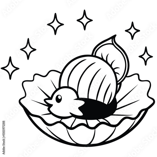 see under water fish line art coloring fish