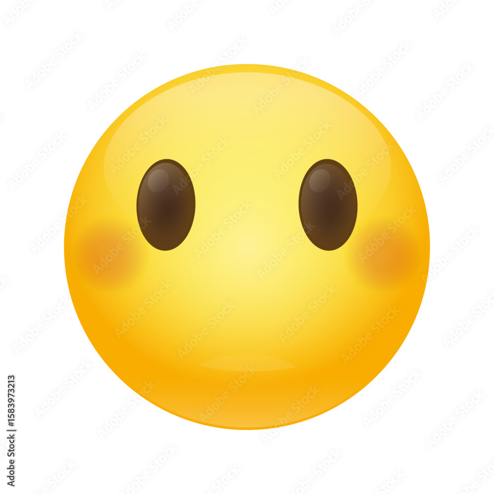 Fototapeta premium Without Mouth Emoji Icon Illustration Sign. Vector Symbol Emoticon Design Vector Clip Art.