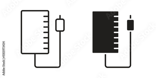 Intravenous icon set line art and glyph design. Eps10