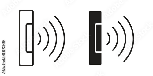 Infrared icon set line art and glyph design. Eps10