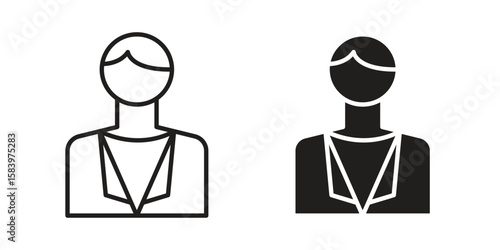 Cashier icon set line art and glyph design. Eps10