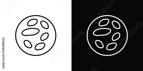 Thalassaemia icon simple vector pictogram. black and white icon concept