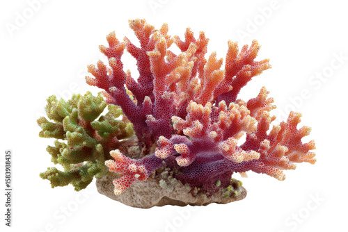 Fototapeta Naklejka Na Ścianę i Meble -  coral reef isolated on white or transparent background cutout, generative ai