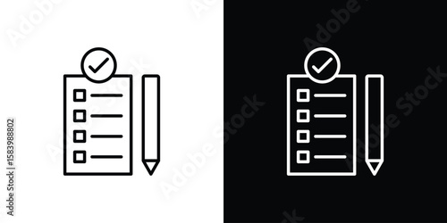 Requirements icon simple vector pictogram. black and white icon concept
