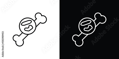 Multiple myeloma icon simple vector pictogram. black and white icon concept