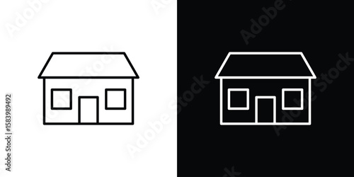 Mortgage rate icon simple vector pictogram. black and white icon concept