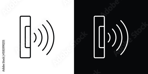Infrared icon simple vector pictogram. black and white icon concept