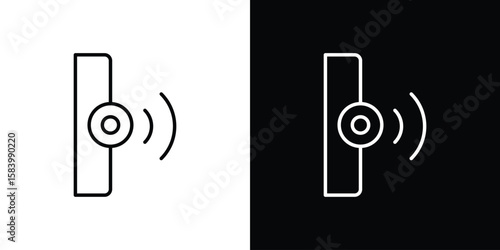 Infrared icon simple vector pictogram. black and white icon concept