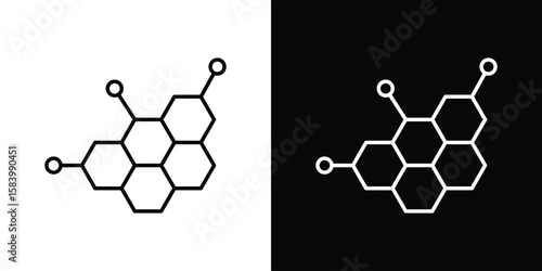 Hormones icon simple vector pictogram. black and white icon concept