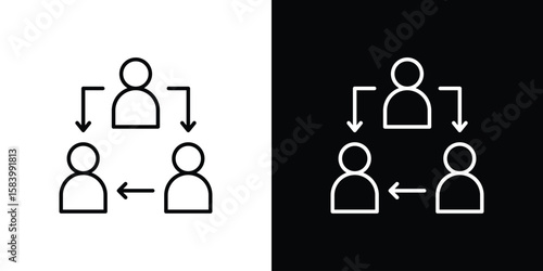 Coordinate icon simple vector pictogram. black and white icon concept