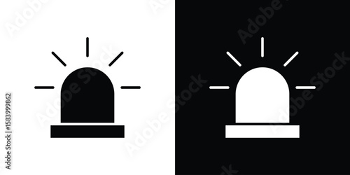 LED icon silhouette in black flat style. Graphic element