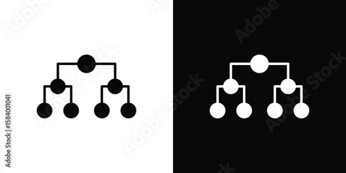 Consolidation icon silhouette in black flat style. Graphic element