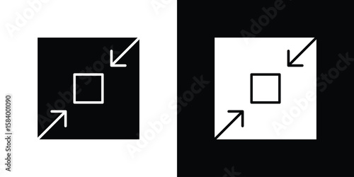 Compact size icon silhouette in black flat style. Graphic element
