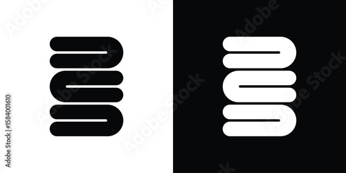 blanket icon silhouette in black flat style. Graphic element