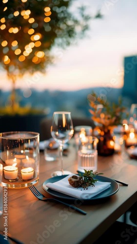 Celebrate new year's eve with a scenic dinner on a rooftop terrace