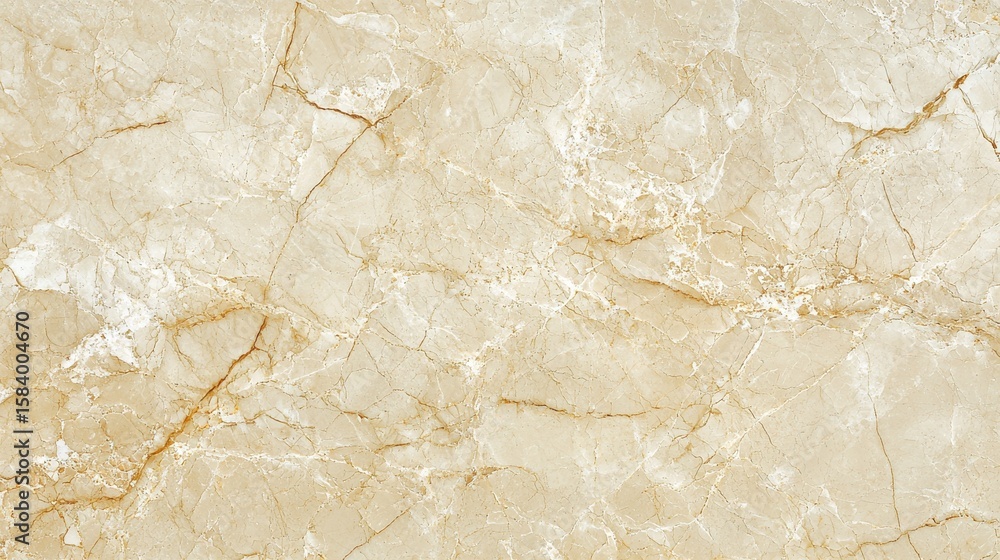 Fototapeta premium Neutral marble texture overhead view showcasing cream limestone surface with organic crack patterns ideal for sophisticated digital backgrounds