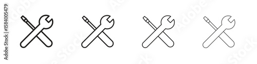Tools icon for graphic design, Web, UI, app. Simple abstract icons