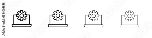 Software Engineering icon for graphic design, Web, UI, app. Simple abstract icons
