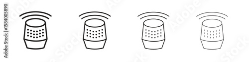 Smart speaker icon for graphic design, Web, UI, app. Simple abstract icons