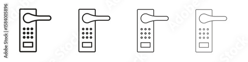 Smart lock icon for graphic design, Web, UI, app. Simple abstract icons