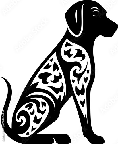 Dalmatian - High Quality Vector Logo - Vector illustration ideal for T-shirt graphic