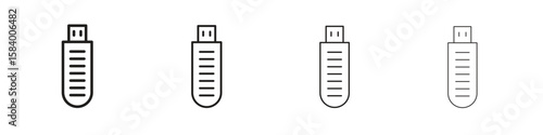 Pendrive icon for graphic design, Web, UI, app. Simple abstract icons