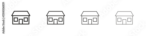 Mortgage rate icon for graphic design, Web, UI, app. Simple abstract icons