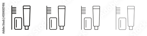 hygiene kit icon for graphic design, Web, UI, app. Simple abstract icons