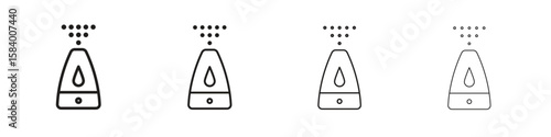 Humidifier icon for graphic design, Web, UI, app. Simple abstract icons