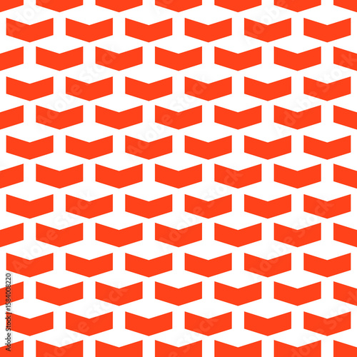 Captivating geometric pattern with downward arrows in coral red, great for backgrounds and modern graphic design projects.
