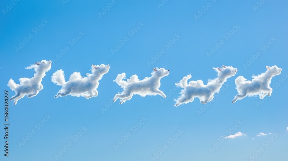 Fototapeta premium view of bright clouds