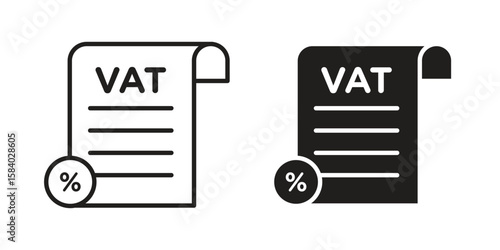 Value added tax VAT icon concept for infographic, website or app.