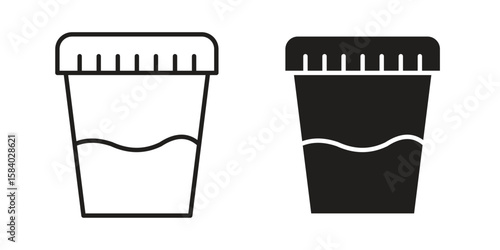 Urine test icon concept for infographic, website or app.