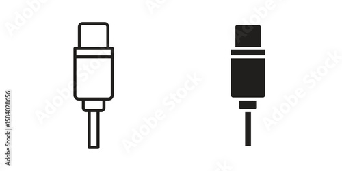 USB type c icon concept for infographic, website or app.