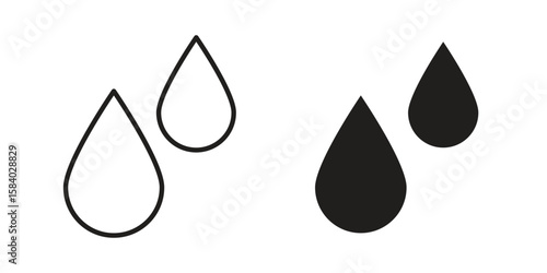 Tear drop icon concept for infographic, website or app.