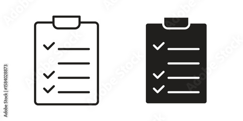 Survey icon concept for infographic, website or app.