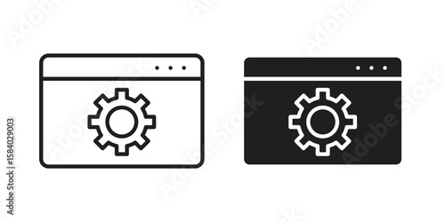 Software icon concept for infographic, website or app.