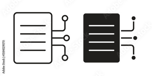 Smart contract icon concept for infographic, website or app.