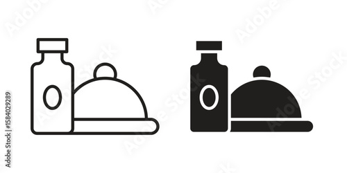 Room service icon concept for infographic, website or app.