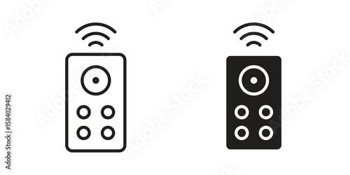 Remote control icon concept for infographic, website or app.